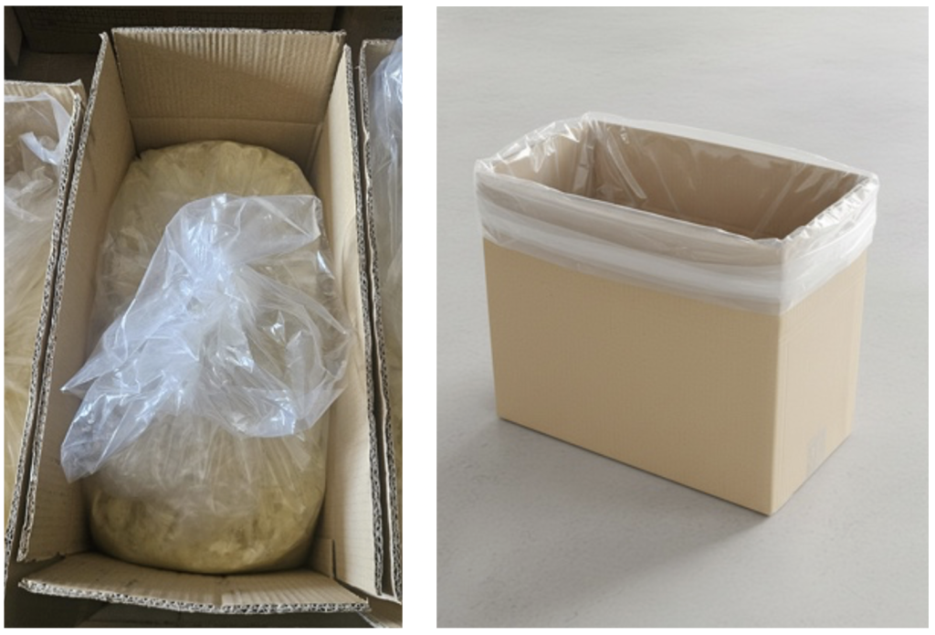 Industrial 25kg boxes for botanical extract delivery.
